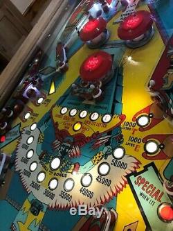 Pinball Machine Table Basse Table En Chêne Massif 1976 Williams Aztec Playfield