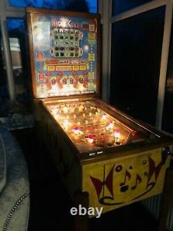 Pinball Machine Vintage 1955 Bally Bingo Machine Night Club