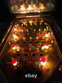 Pinball Machine Vintage 1955 Bally Bingo Machine Night Club