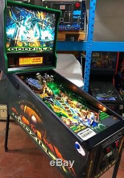 Pinball Sega Godzilla 1998 (seulement 510 Produits) Flipper 100% De Travail Rare Vintage