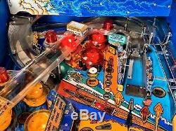 Pinball Williams Tourbillon 1990 Flipper Travail Complet Très Rare Flipper