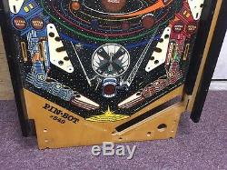 Pinbot Williams Pinball Machine Playfield Coin Rare Utilisé