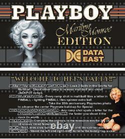 Playboy Pinball Data East Marylin Monroe Edition Kit