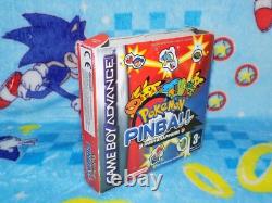 Pokémon Pinball Nintendo Édition Rubis Saphir pour Gameboy Advance Boîte