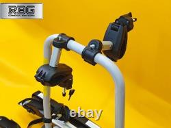 Porte-vélos 2 vélos monté sur attelage 30 kg pour véhicule avec attelage arrière inclinable Royaume-Uni