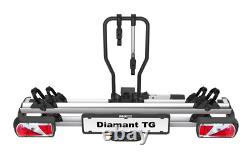 ProUser Diamant TG Attelage de Support de Vélo pour 2 Vélos avec Verrou, Inclinaison et Pliage, 60kg