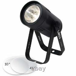 Projecteur LED Pinspot Par36 blanc brillant à faisceau d'épingle 15W pour boule à facettes miroir DMX Spot Light Scène DJ