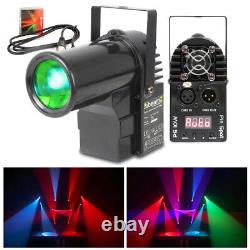 Projecteur LED RGBW avec DMX pour effet de lumière de boule à facettes 2x PS10W