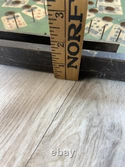 RARE Jeu de Bagatelle Antique en Bois de Poker de Table Lindstrom des Années 1930
