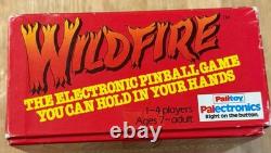 RARE jeu de flipper électronique PALITOY WILDFIRE de 1979, en boîte