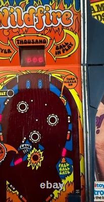 RARE jeu de flipper électronique PALITOY WILDFIRE de 1979, en boîte