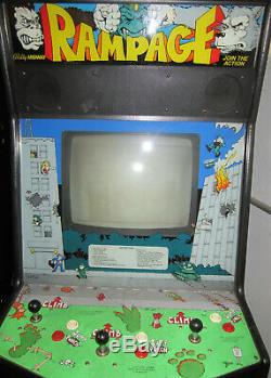Rampage Arcade Machine Par Bally / Midway 1986 (excellent État) Rare