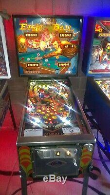 Rare Classique De Bell Pinball Piscine (bally Eight Ball Deluxe) 1983 Flipper