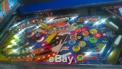 Rare Classique De Bell Pinball Piscine (bally Eight Ball Deluxe) 1983 Flipper