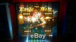 Rare Classique De Bell Pinball Piscine (bally Eight Ball Deluxe) 1983 Flipper