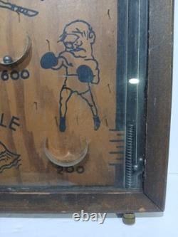 Rare Jeu de Flipper Vintage Clown-N-UP en Bois des Années 1930 ! Flipper en Bois