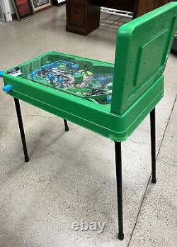 Rare Nickélodéon Enseignement Mutant Ninja Turtles Pinball Machine De Travail + Jambes