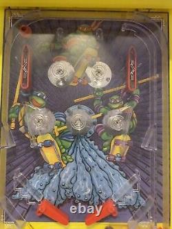 Rare Vintage Ninja Turtles Tabletop Pinball Machine Tmnt 1990s Jouets Helm Testés