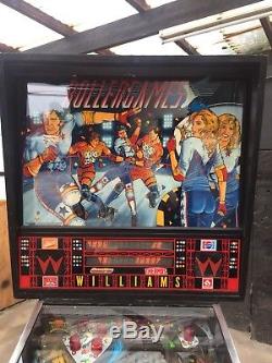 Rare Williams Rollergames 1990 Flipper Machine