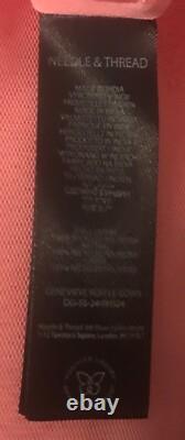 Robe à volants Genevieve 14 de Needle and Thread en corail, en parfait état