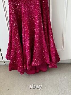 Robe de bal en sequins rose vif pour concours de taille 10 Portia And Scarlett PS21208