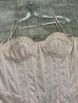 Robe de bal rose pastel