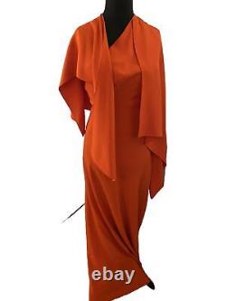 Robe de soirée haute couture avec cape, taille 10 Voir la liste pour les dimensions