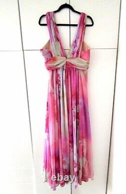 Robe de soirée pour invitées de mariage pour femmes Fame & Partners Maxi Watercolor Gown UK 16