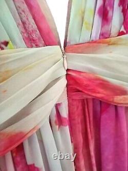Robe de soirée pour invitées de mariage pour femmes Fame & Partners Maxi Watercolor Gown UK 16