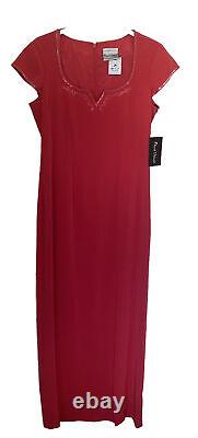 Robe de soirée rose vintage FRANK USHER, taille 14. Neuve avec étiquettes. Vendue initialement à £250.