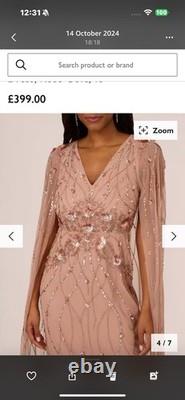 Robe embellie éblouissante Adrianna Pappell pour femme, taille 18