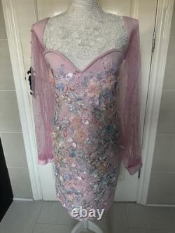 Robe embellie rose perle Carty pour une occasion spéciale