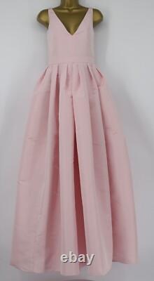 Robe en faille de soie plissée Alexander McQueen Femme IT38 UK6 Rose Glacé Prix de vente conseillé 3200£