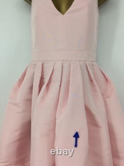 Robe en faille de soie plissée Alexander McQueen Femme IT38 UK6 Rose Glacé Prix de vente conseillé 3200£