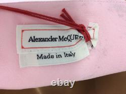 Robe en faille de soie plissée Alexander McQueen Femme IT38 UK6 Rose Glacé Prix de vente conseillé 3200£