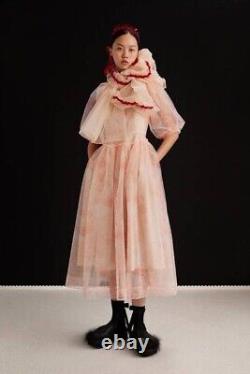 Robe en tulle floral rose Simone Rocha X HM taille S