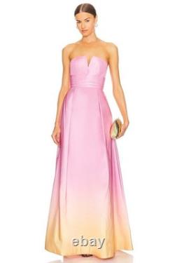 Robe longue ombrée rose et jaune Bambina de Rebecca Vallance taille 12