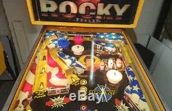 Rocky Pinball Machine De Sylvester Stallone Thème Film Garantie Parfait
