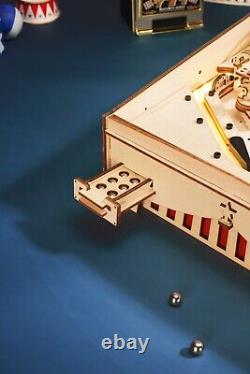 Rokr 482pcs 3d Pinball Machine Bricolage Puzzle En Bois Eg01 Teen/adlts Meilleurs Cadeaux