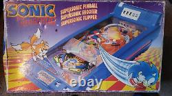 SONIC LE HÉRISSON SUPERSONIC PINBALL Jouet de collection vintage 1992 Tomy