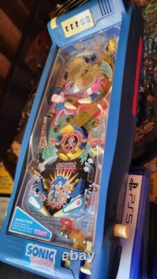 SONIC LE HÉRISSON SUPERSONIC PINBALL Jouet de collection vintage 1992 Tomy