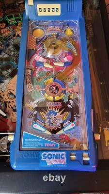 SONIC LE HÉRISSON SUPERSONIC PINBALL Jouet de collection vintage 1992 Tomy