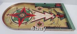 Sac à jeu Big Star Lindstroms Bagatelle vintage des années 30, fabriqué aux États-Unis, flipper de table n° 597