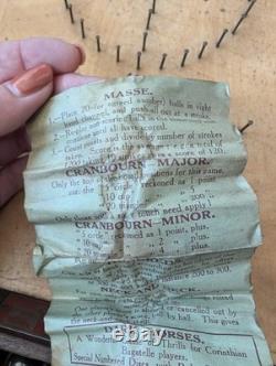 Sac de maître Corinthian 21T Jeu Vintage Bagatelle en bois comme flipper Rare