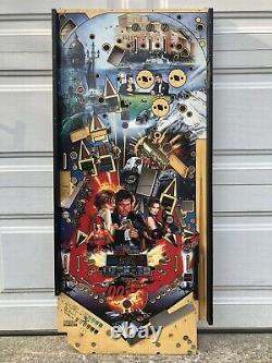 Sega Goldeneye James Bond 007 Pinball Machine Game Playfield Board Rare