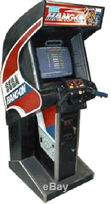 Sega Hang On Machine Arcade (excellent État) Rare Avec Écran LCD Upgrade Monitor