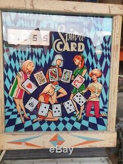 Spin-a-card Pinball Machine 1969, Fabriqué Par D. Gottlieb & Co