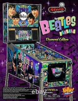 Stern Beatles Diamond Edition Pinball Machine Nouveau Dans La Boîte Seulement 100 Fait