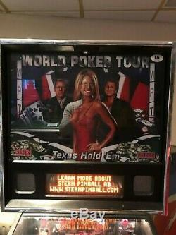Stern Pinball World Poker Tour Machine 2006 Superbe Pin Moderne Pinball