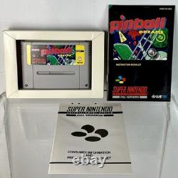 Super Nintendo PINBALL DREAMS JEU Digital Illusions 1994 SNES PAL Boîte TESTÉE
